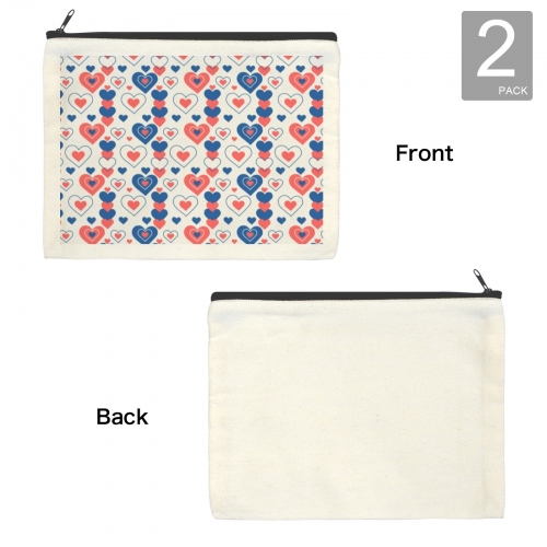 Cosmetic Bag (DTF)(22.5*17.5CM)(2-Pack)(Made in USA)