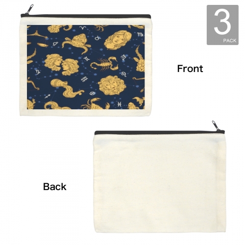 Cosmetic Bag (DTF)(22.5*17.5CM)(3-Pack)(Made in USA)