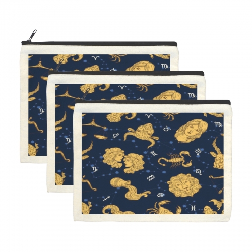 Cosmetic Bag (DTF)(22.5*17.5CM)(3-Pack)(Made in USA)