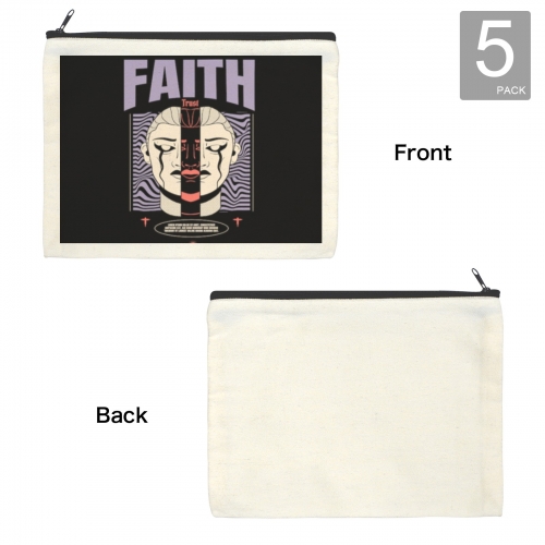 Cosmetic Bag (DTF)(22.5*17.5CM)(5-Pack)(Made in USA)