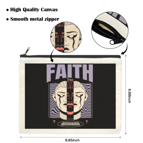 Cosmetic Bag (DTF)(22.5*17.5CM)(5-Pack)(Made in USA)