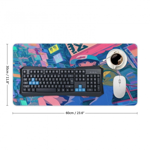 Rectangle Mousepad (with Stitched Edges)30x60cm