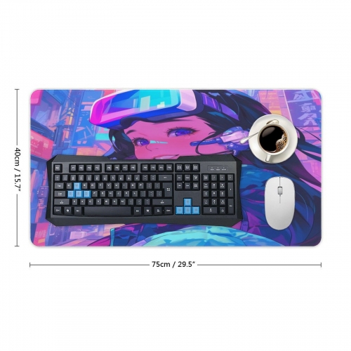 Rectangle Mousepad (with Stitched Edges)40x75cm