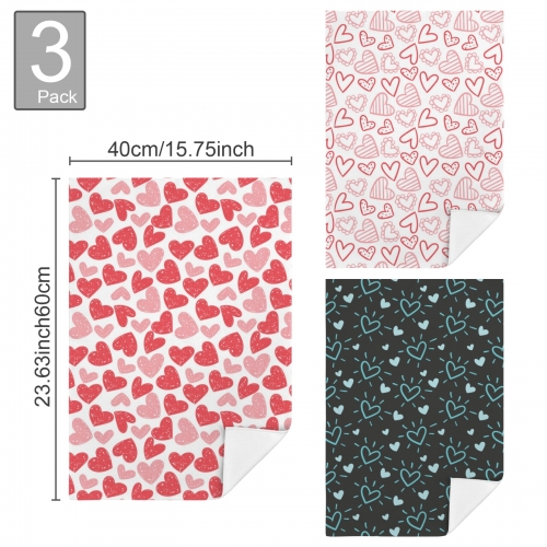 Towel 40x60cm (3-Pack)(Customizable Separately) (Made in USA)
