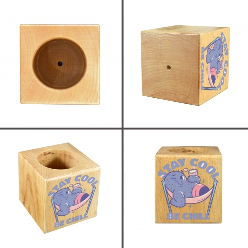 Mini Flowerpot with Custom Crystal Sticker | Ships from USA