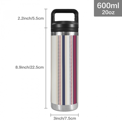 600ml Insulated Water Bottle with Chug Cap | Ships from USA