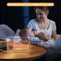 Acrylic Night Light 10.3 x 15.5cm (Colorful Slanted Base)