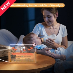 Acrylic Night Light 10.3 x 15.5cm (Colorful Slanted Base)