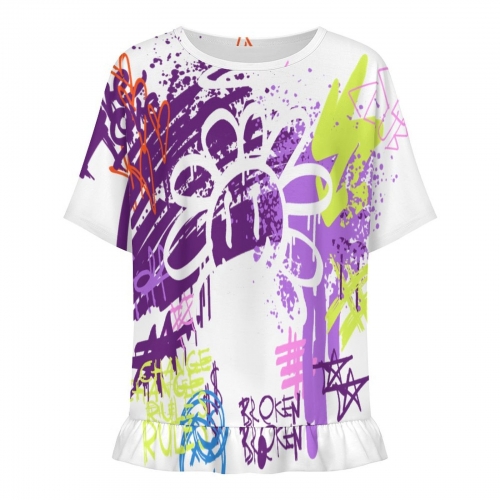 Women’s Ruffle Hem T‑Shirt