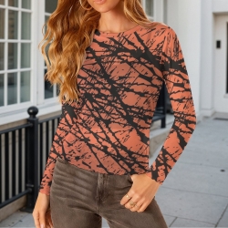 Long Sleeve Mesh Top