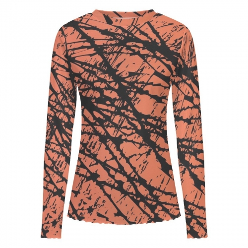 Long Sleeve Mesh Top