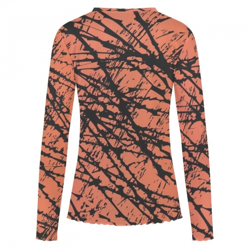 Long Sleeve Mesh Top