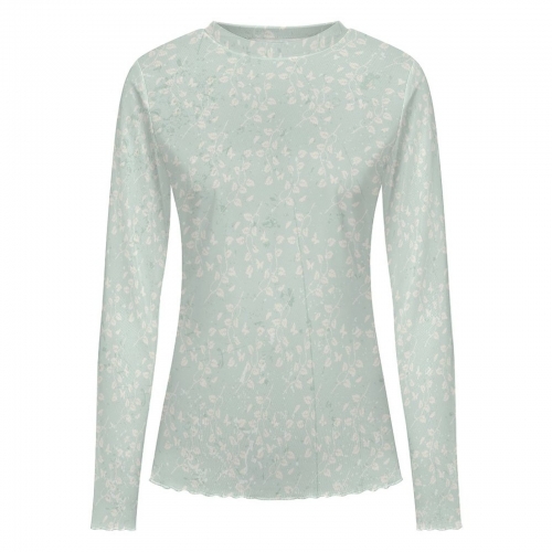 Long Sleeve Mesh Top