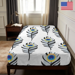 Custom Flannel Fitted Sheet 39 x 75 x 15 inch | Ships from USA