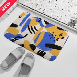 Coral Velvet Bath Rug 15.7"×23.6"