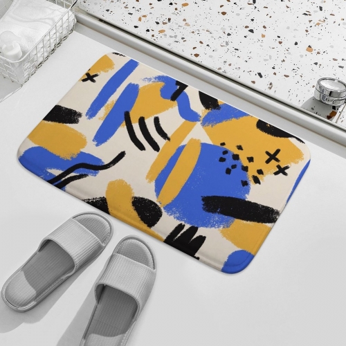 Coral Velvet Bath Rug 15.7"×23.6"