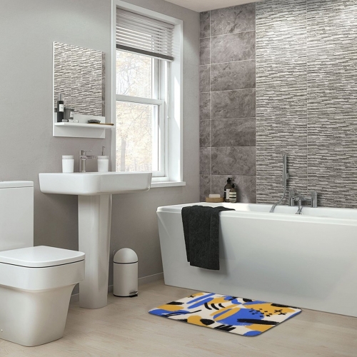 Coral Velvet Bath Rug 15.7"×23.6"