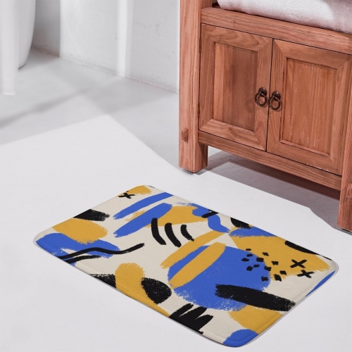 Coral Velvet Bath Rug 15.7"×23.6"