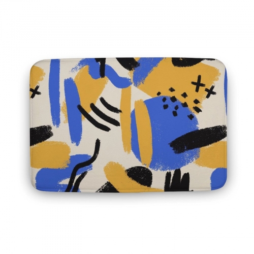 Coral Velvet Bath Rug 15.7"×23.6"