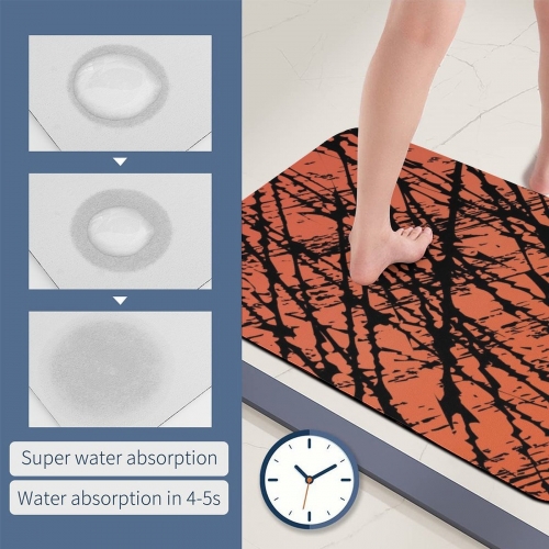 Diatom Ooze Bath Mat 15.7"×23.6"