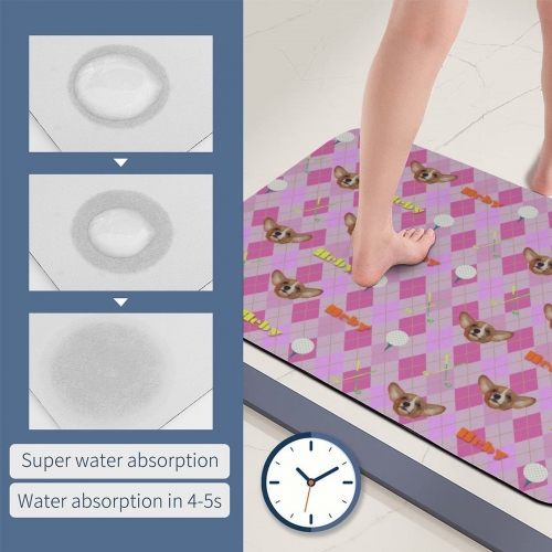 Diatom Ooze Bath Mat 19.7"×31.5"