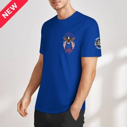 Men's Cotton T-Shirt (Chest& Sleeve Printing)