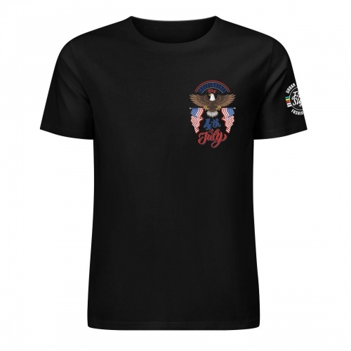 Men's Cotton T-Shirt (Chest& Sleeve Printing)