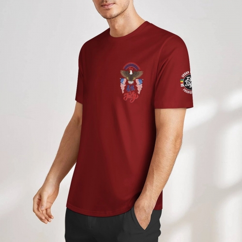 Men's Cotton T-Shirt (Chest& Sleeve Printing)