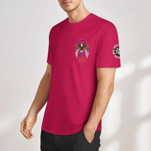 Men's Cotton T-Shirt (Chest& Sleeve Printing)