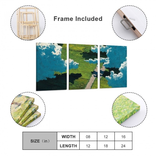 Triptych Decorative Frame 16" × 24"