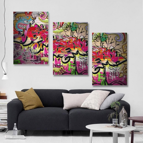 Triptych Decorative Unframe 16" × 24"