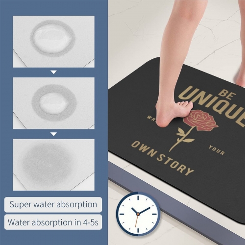 Diatomaceous Earth Bath Mat 40x60cm | Ships from USA