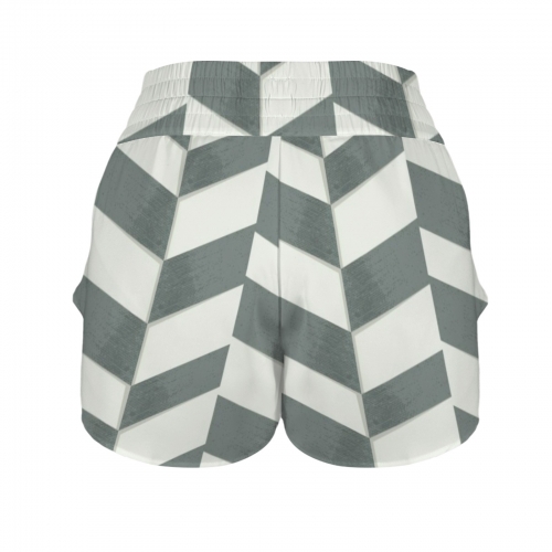 Elastic Waist Double Layered Active Shorts