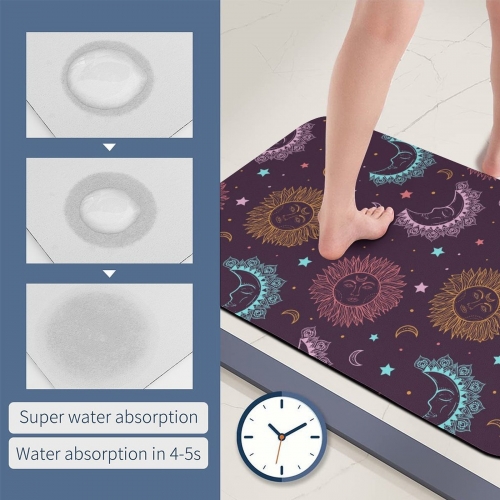 Diatomaceous Earth Bath Mat 50x80cm | Ships from USA