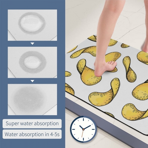 Diatomaceous Earth Bath Mat 60x90cm | Ships from USA