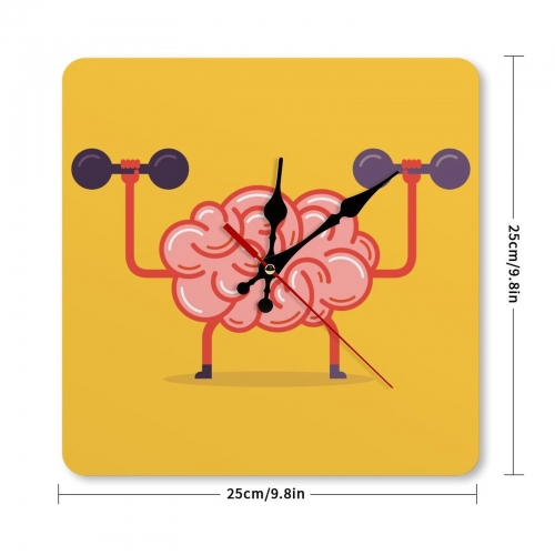 Square Wall Clock without Numbers | Ships from USA