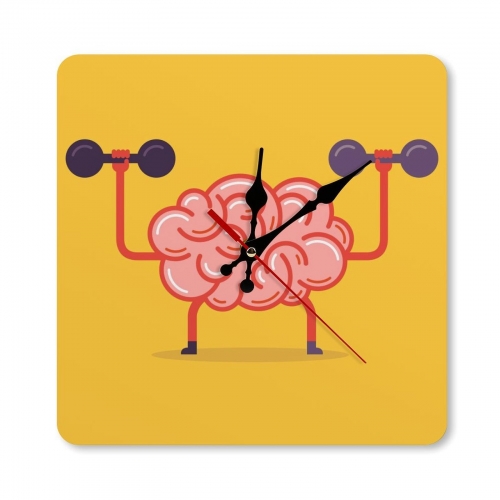 Square Wall Clock without Numbers | Ships from USA