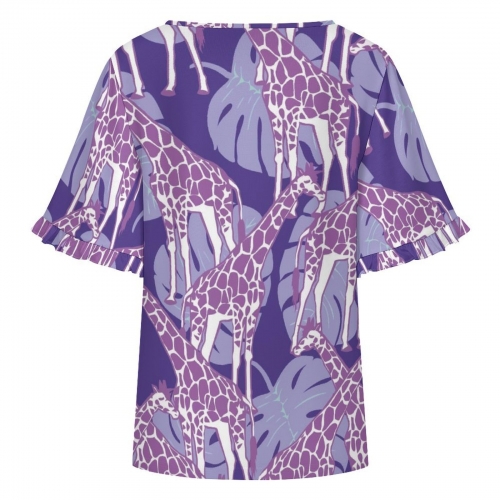 Women’s Ruffle Bell Sleeve Top