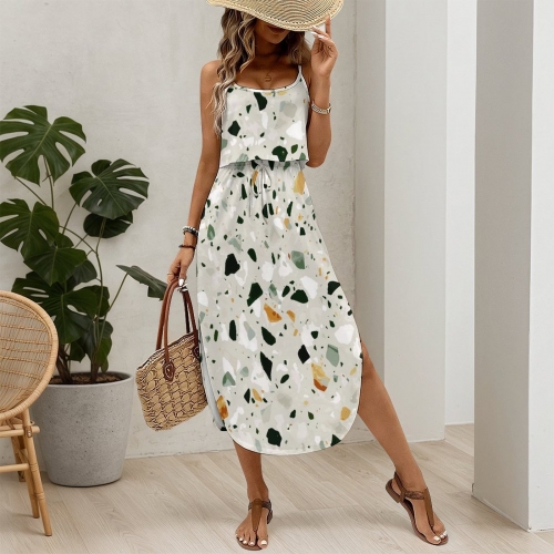 Women’s Casual Spaghetti Strap Midi Dress