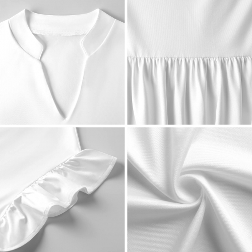 Women’s Ruffle Sleeve Tiered Midi Dress