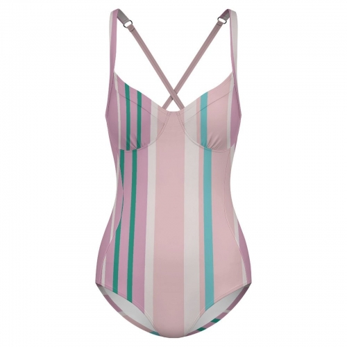 Criss Cross Back One Piece Swimsuit