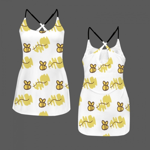 Cross Back Pocket Sport Dress