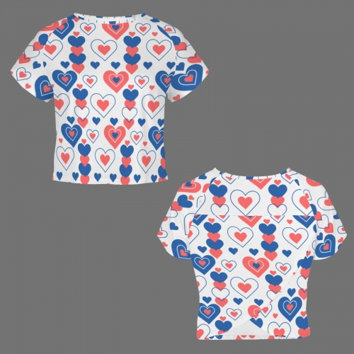 Back Slit Active Crop Tops