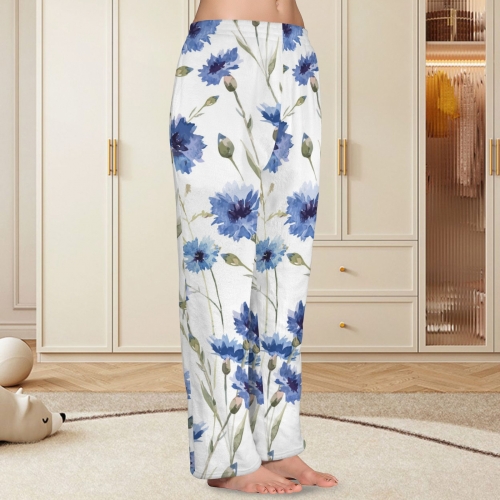 Custom Women's Flannel Pajama Trousers (Model L76)