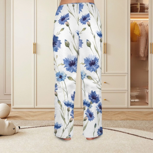 Custom Women's Flannel Pajama Trousers (Model L76)