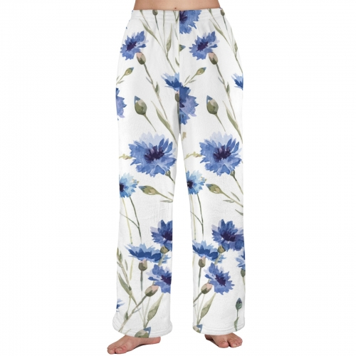 Custom Women's Flannel Pajama Trousers (Model L76)