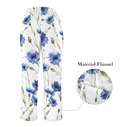 Custom Women's Flannel Pajama Trousers (Model L76)