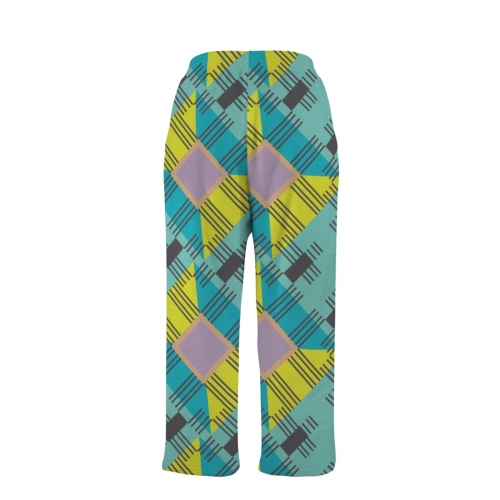 Custom Men's Flannel Pajama Trousers (Model L76)