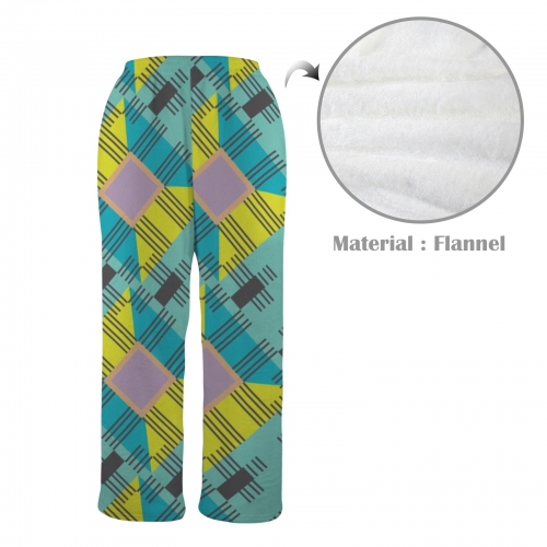 Custom Men's Flannel Pajama Trousers (Model L76)