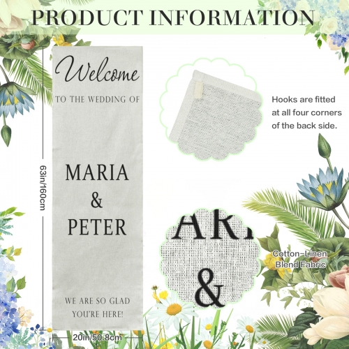 Cotton Linen Wall Tapestry 20"x 63" | Ships from USA